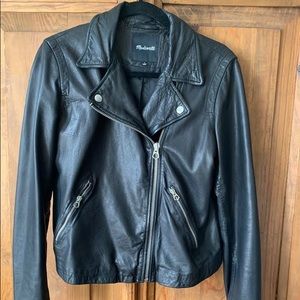 Madewell Washed Leather Motorcycle Jacket